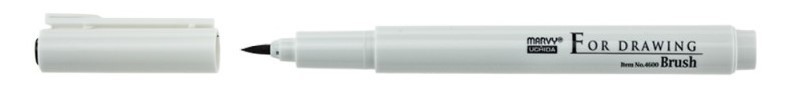 Pix liner grafic tip pensula MARVY, 12 buc/set