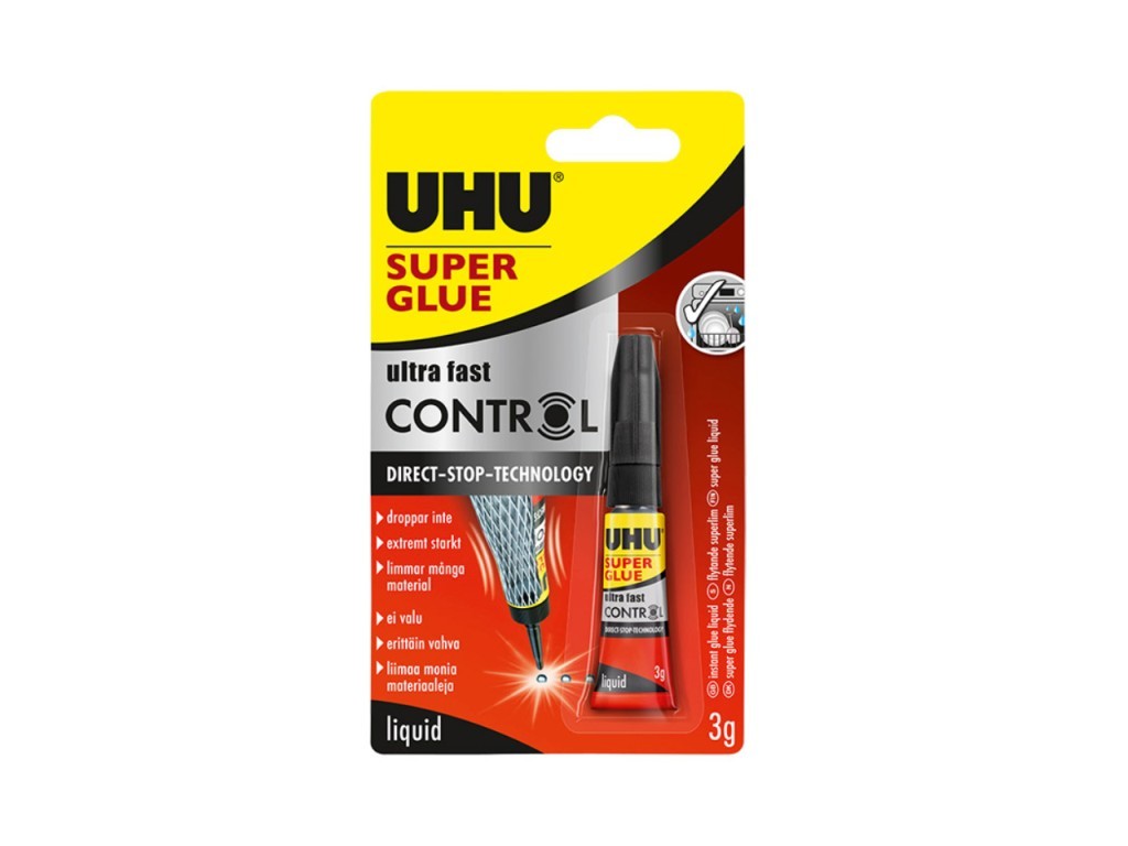 Lipici 3 g UHU Super Glue Control