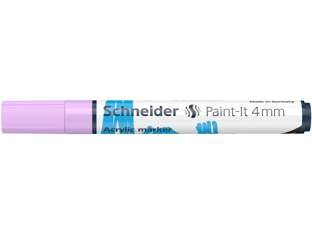 Marker cu vopsea acrilica Schneider Paint-It 320, varf rotund 4 mm, violet