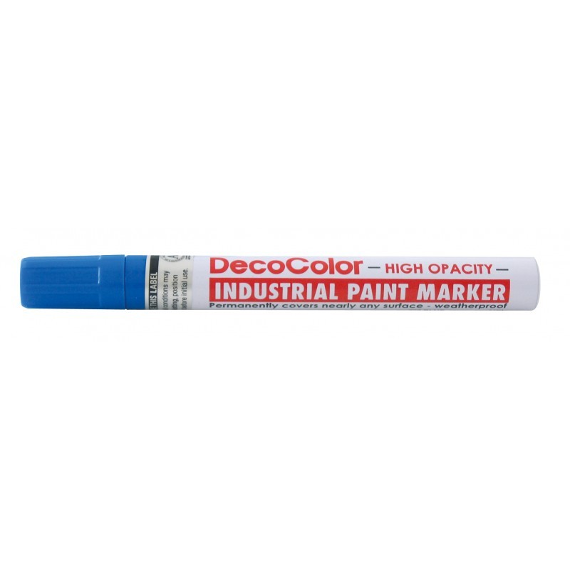Marker permanent cu vopsea DecoColor MARVY UCHIDA, albastru