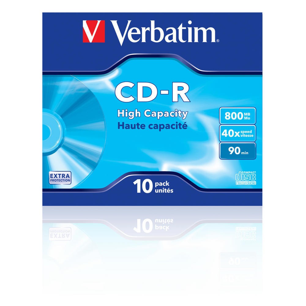 CD-R VERBATIM 800 MB, 90 min, viteza 40x, carcasa, 