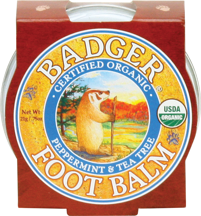 Mini balsam pentru picioare obosite, calcaie crapate, Foot Balm Badger, 21 g