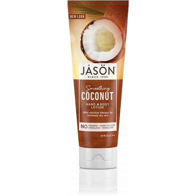 Crema hidratanta cu ulei de cocos pentru maini si corp, Jason