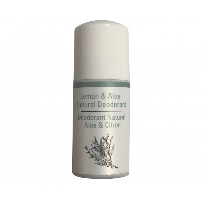 Deodorant roll on 100% natural cu lamaie si aloe, Odylique by Essential Care, 50 ml