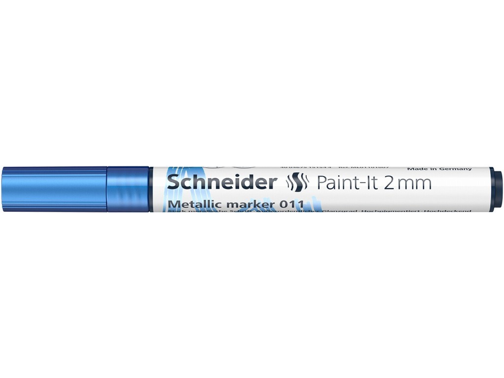Marker Schneider Paint-It 011, varf 2 mm, blue metallic