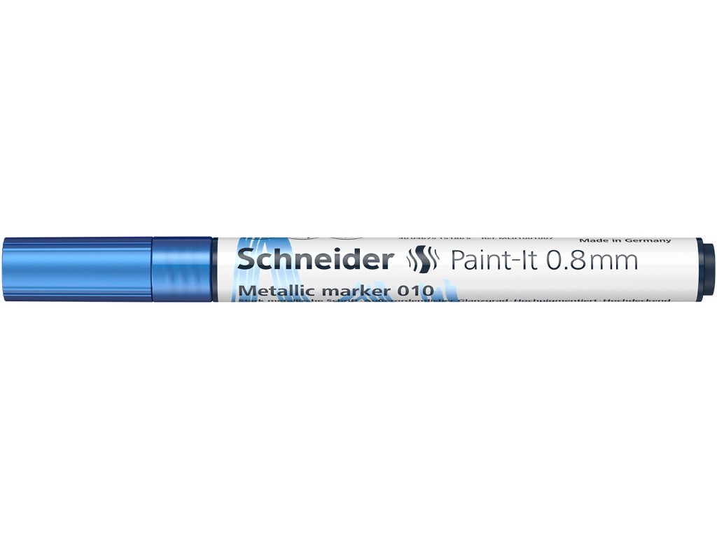 Marker Schneider Paint-It 010, varf 0,8 mm, blue metallic