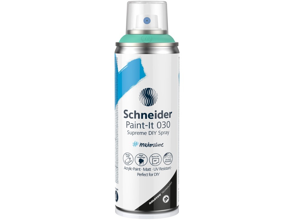 Spray cu vopsea Schneider Supreme DIY Paint-It 030, turquoise