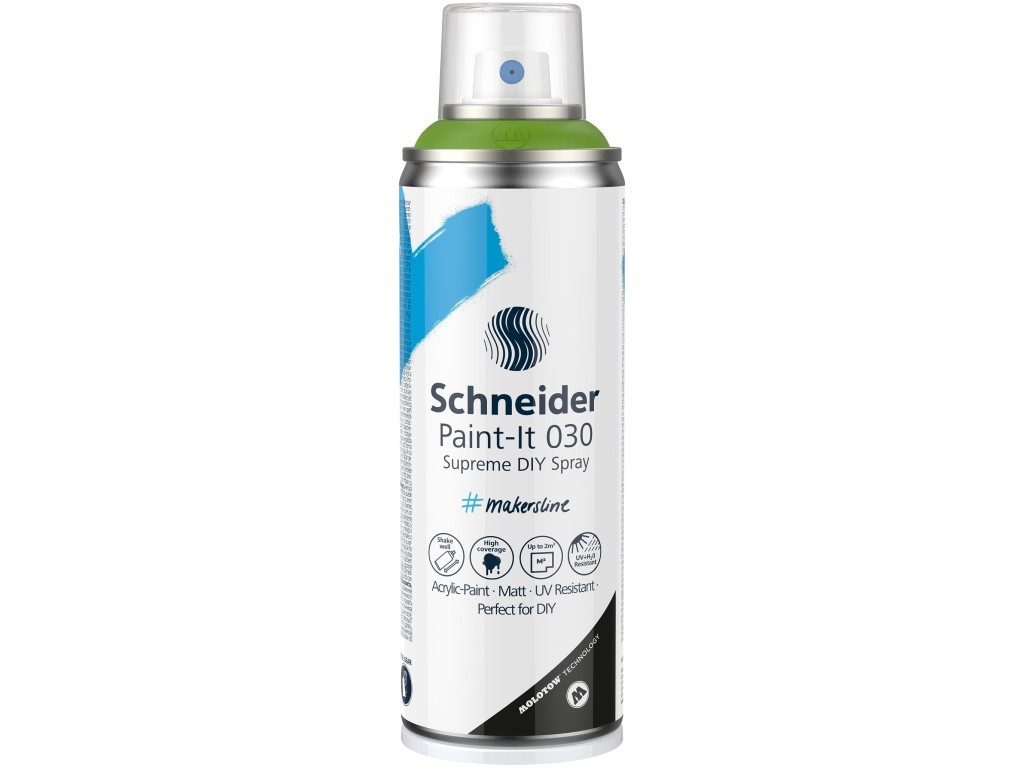 Spray cu vopsea Schneider Supreme DIY Paint-It 030, verde