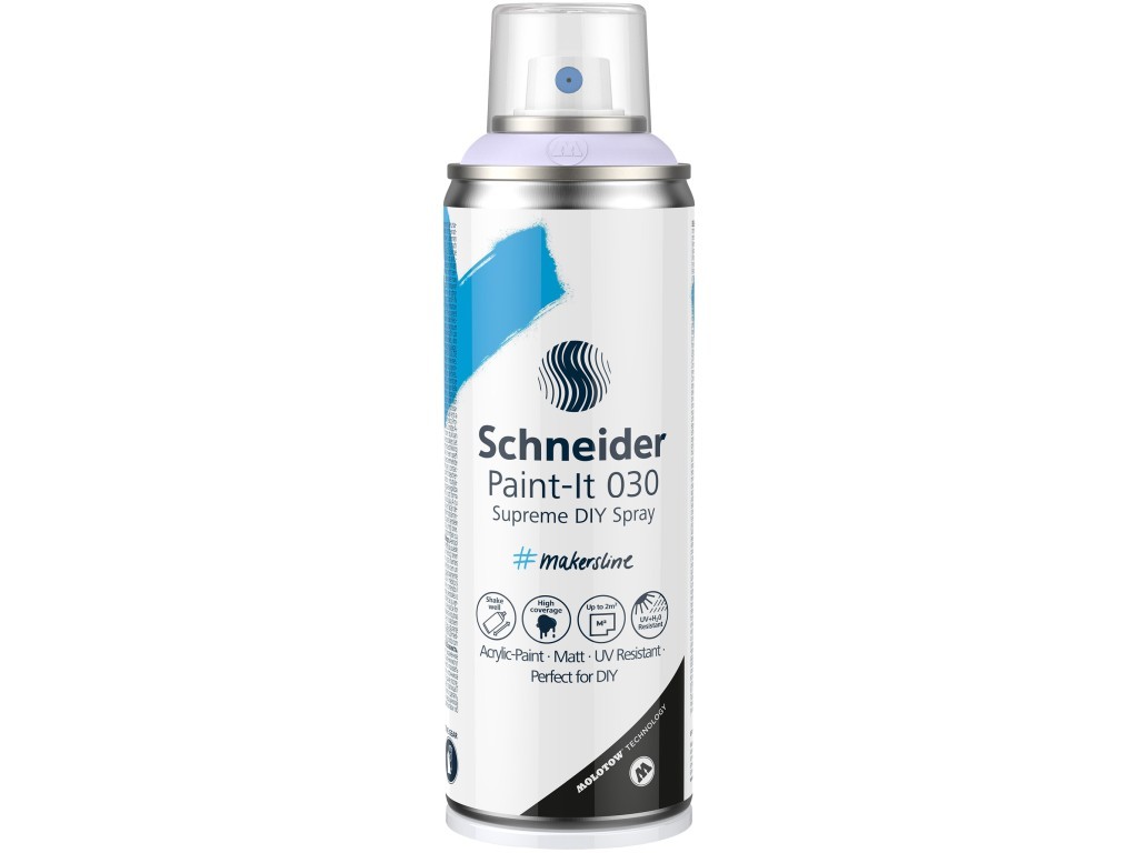 Spray cu vopsea Schneider Supreme DIY Paint-It 030, lavanda pastel