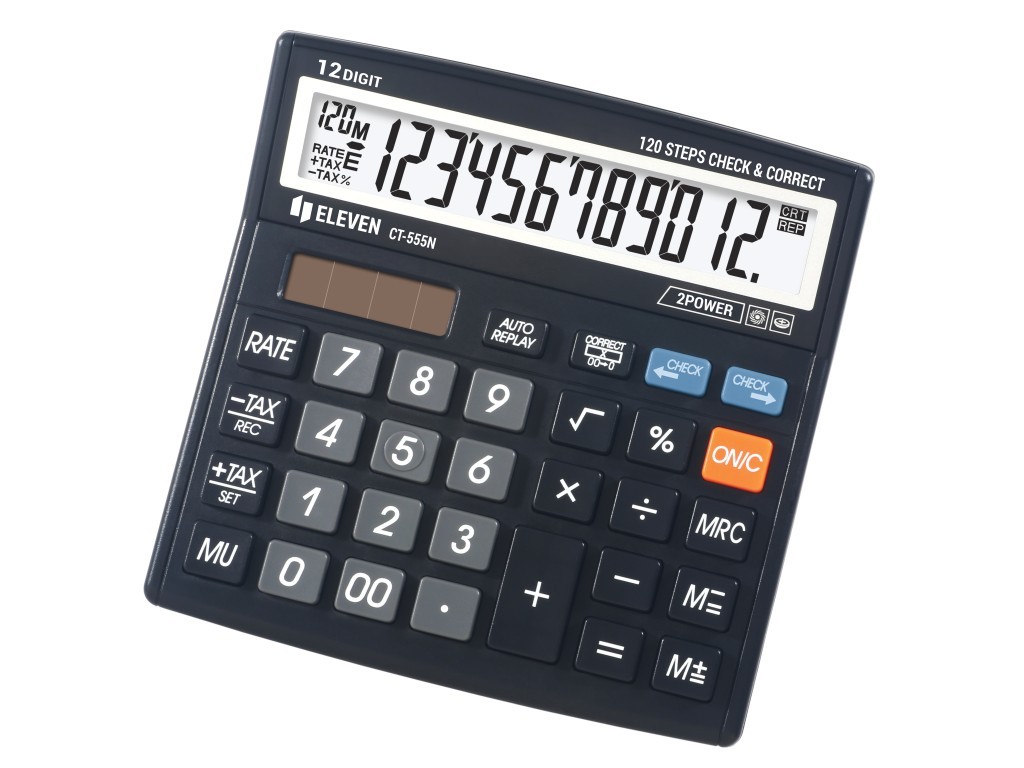 Calculator de birou 12 digiti, 130 x 129 x 34 mm, Eleven CT555N