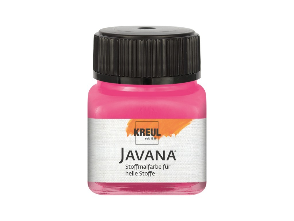 Vopsea pentru textile deschise la culoare Javana, 20 ml, roz