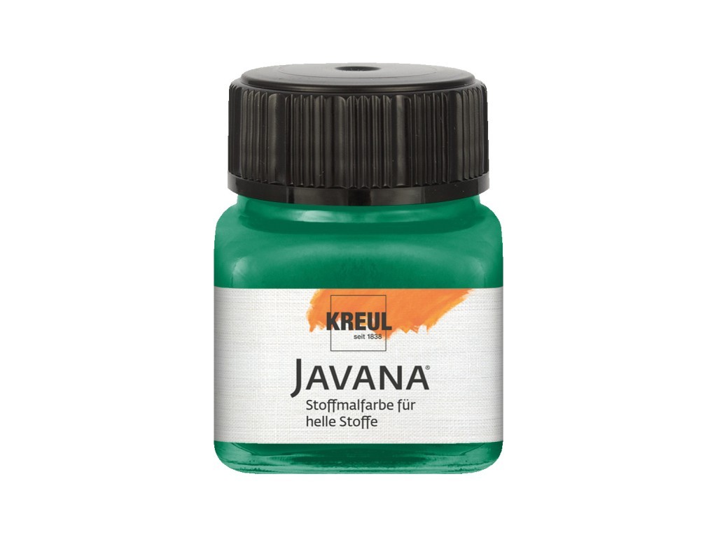 Vopsea pentru textile deschise la culoare Javana, 20 ml, verde inchis