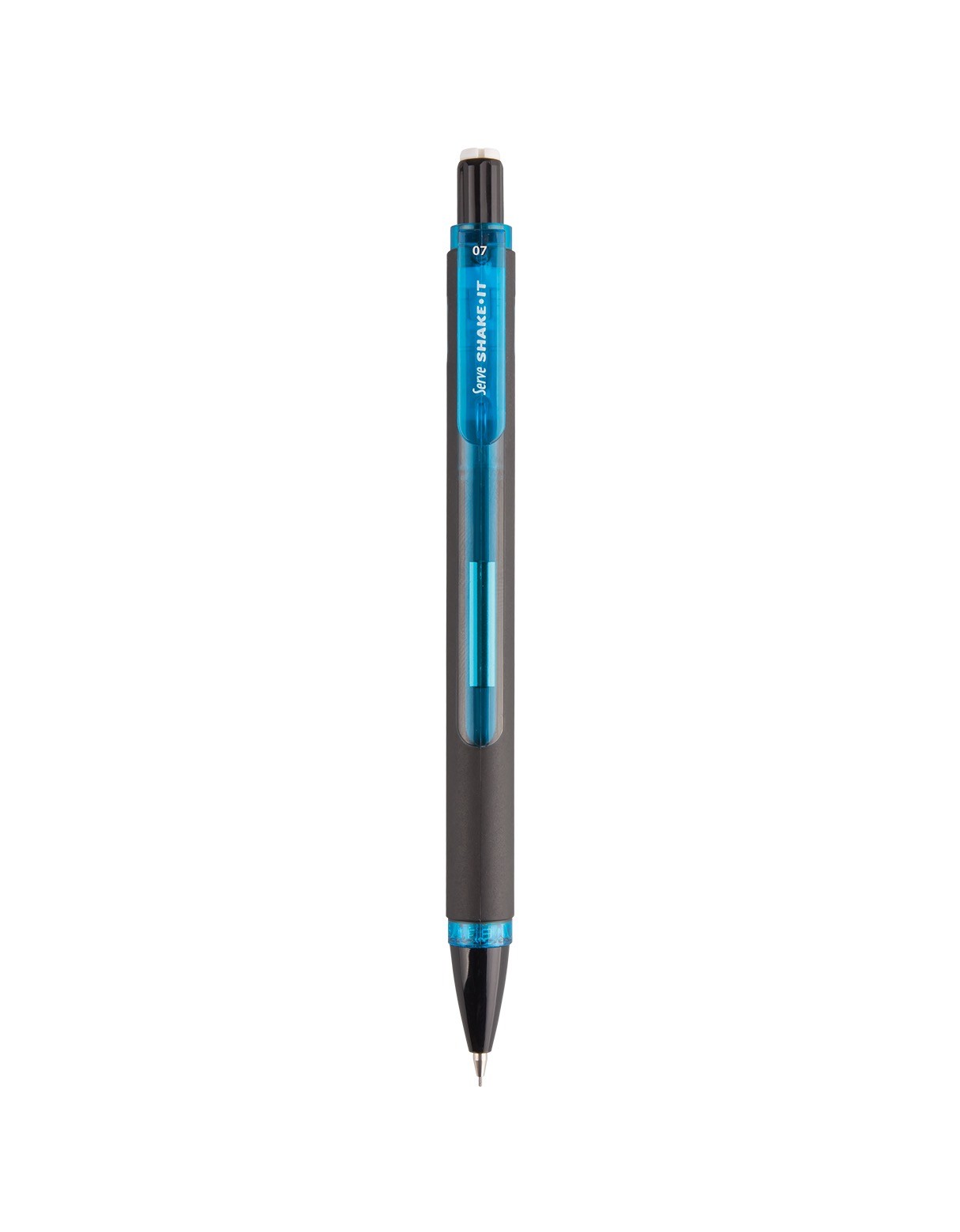Creion mecanic SERVE SHAKE-IT 0,5mm, negru/albastru