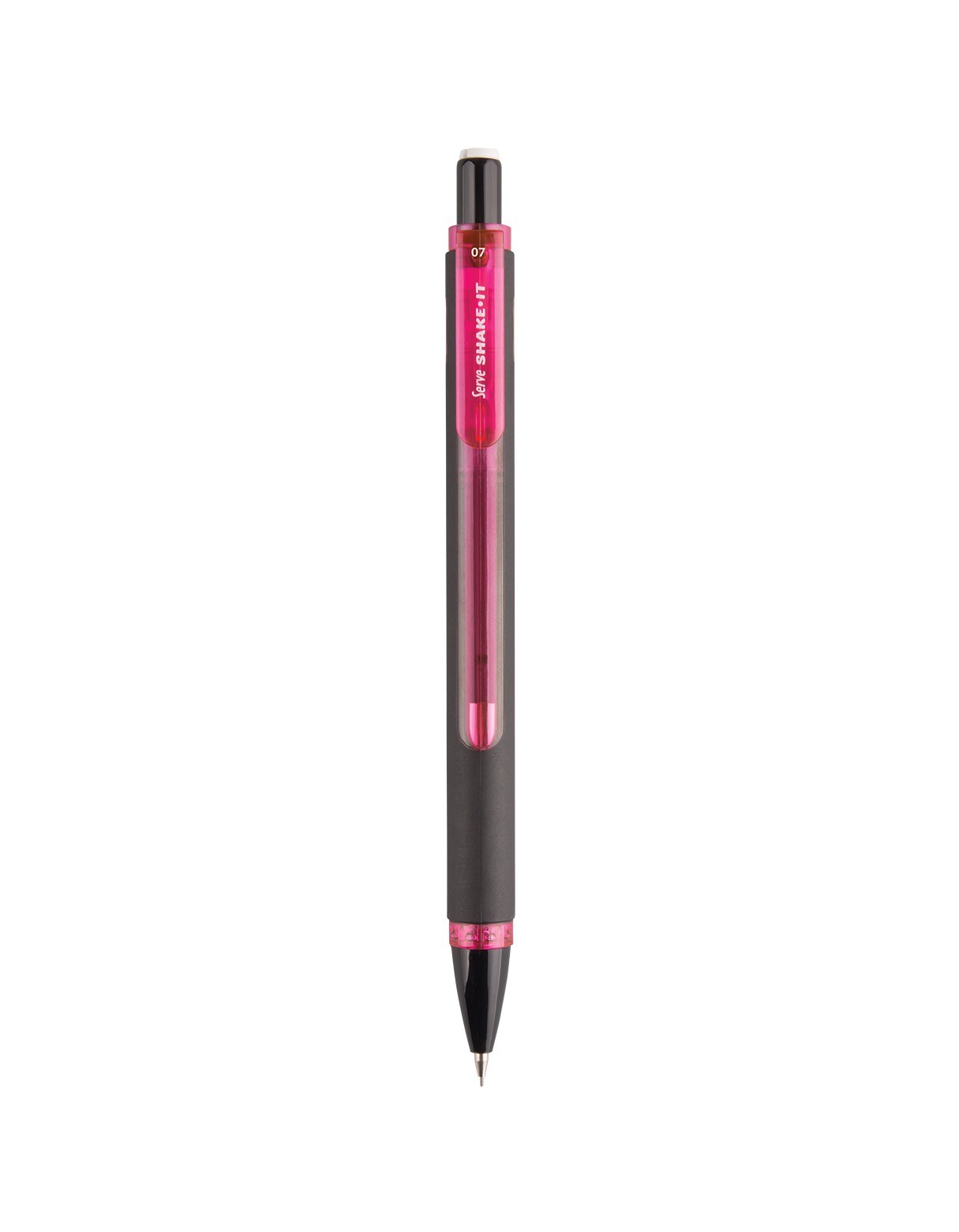 Creion mecanic SERVE SHAKE-IT 0,7mm, negru/rosu