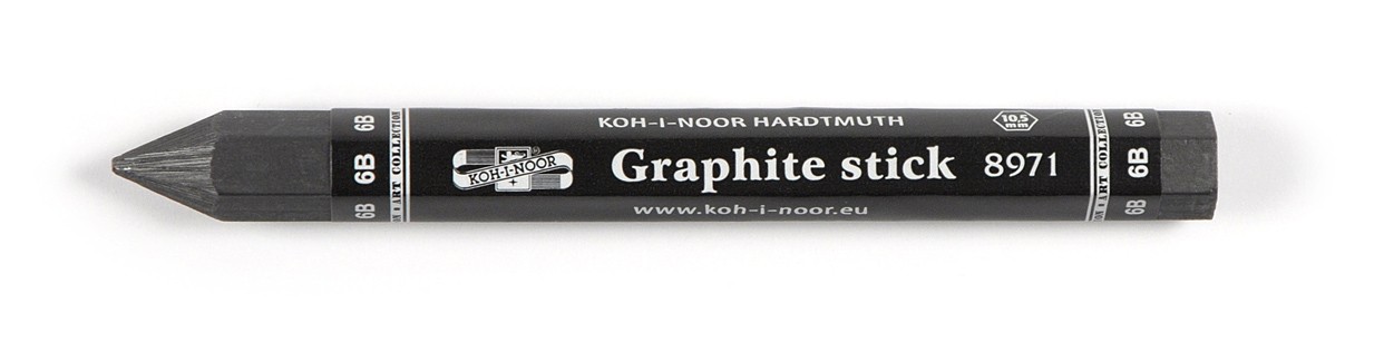 Creion KOH-I-NOOR JUMBO grafit fara lemn, duritate 6B