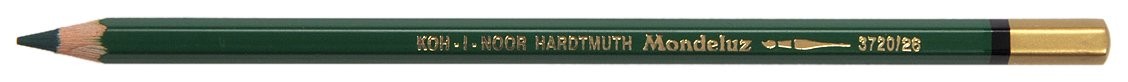 Creion colorat Mondeluz Aquarell KOH-I-NOOR, verde inchis