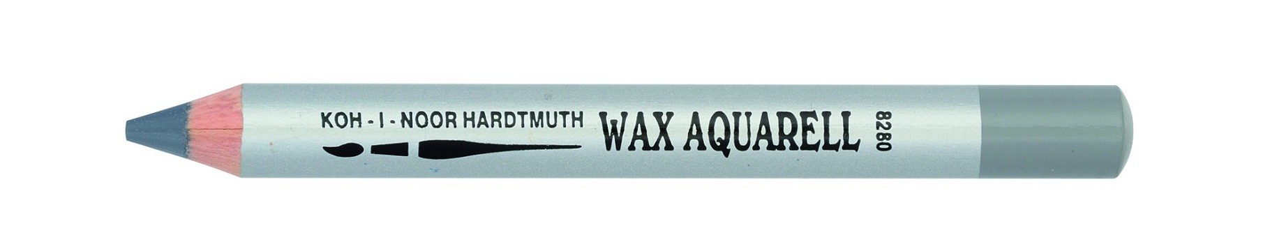 Creion colorat cerat Wax Aquarell KOH-I-NOOR, gri