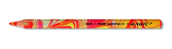 Creion colorat cu mina in 3 culori KOH-I-NOOR MAGIC JUMBO FIRE
