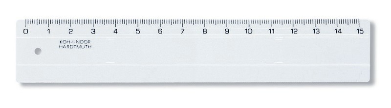Rigla plastic KOH-I-NOOR 15 cm