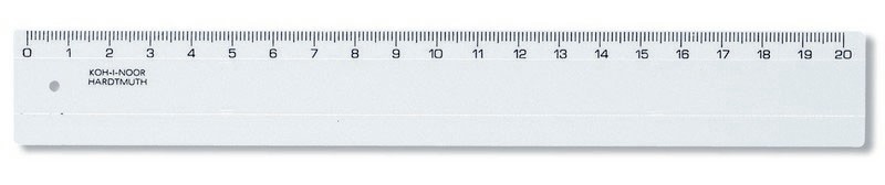 Rigla plastic KOH-I-NOOR 20 cm