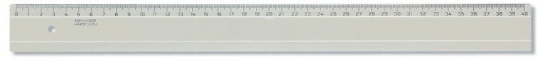 Rigla plastic KOH-I-NOOR 40 cm, fumuriu