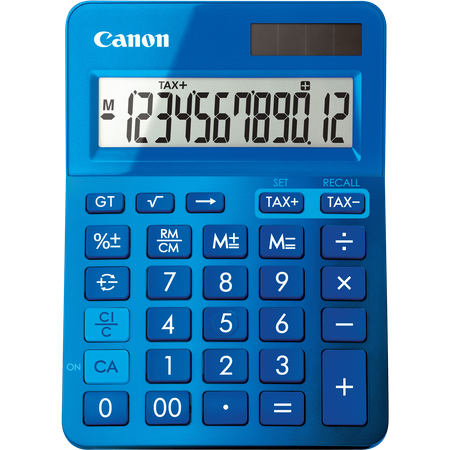 Calculator de birou Canon LS-123K, 12 digits, albastru
