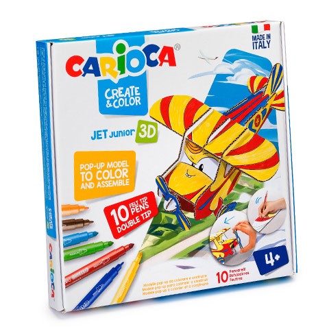 Set articole creative CARIOCA Create & Color - JET JUNIOR 3D