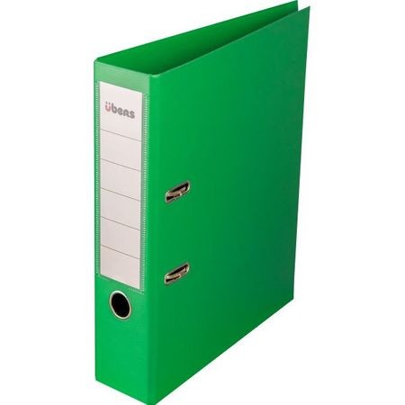 Biblioraft A4 ubers, plastifiat, 75 mm, verde