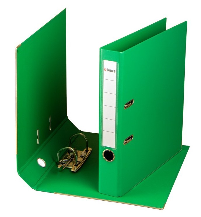 Biblioraft A4 ubers, plastifiat, 50 mm, verde