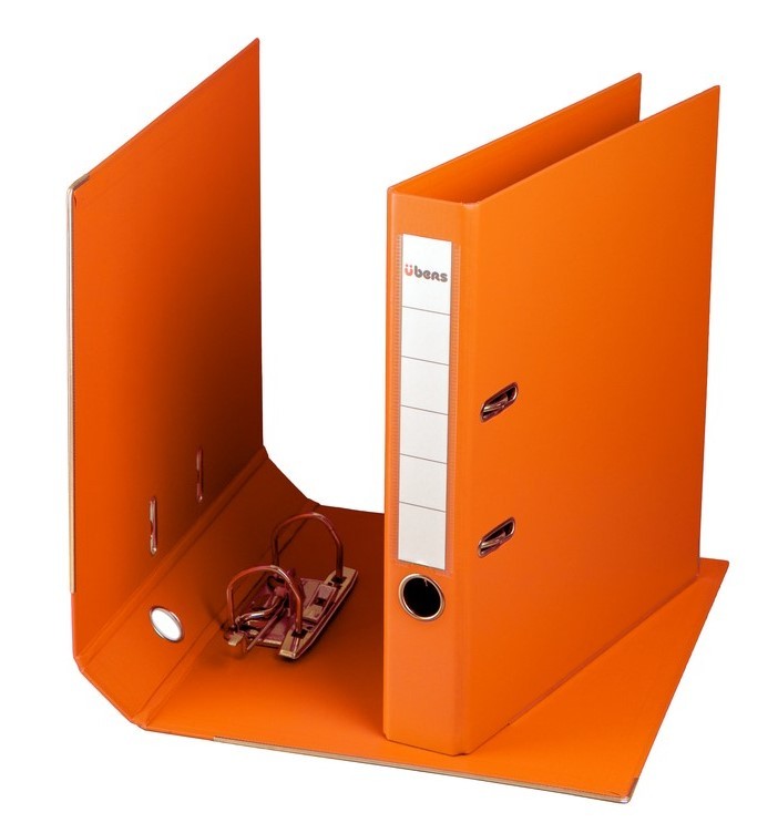 Biblioraft A4 ubers, plastifiat, 50 mm, portocaliu