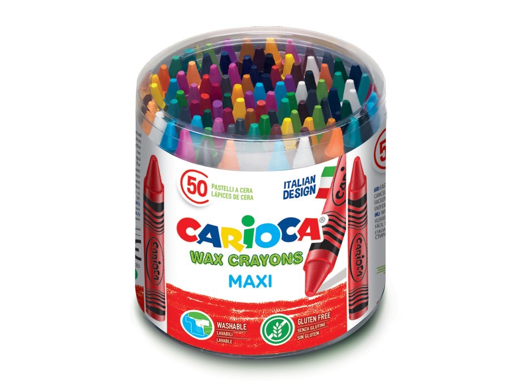 Creioane cerate Carioca Maxi 50 buc/set