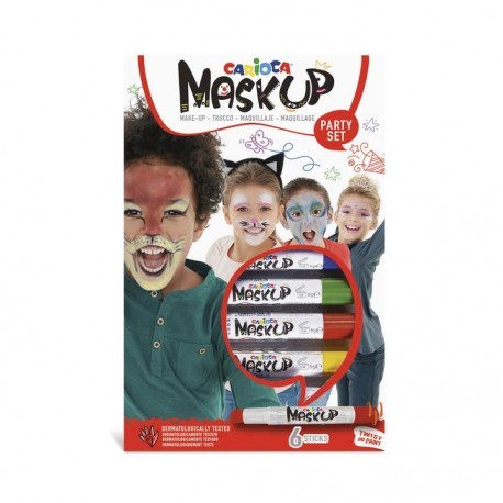 Set 6 culori Carioca Mask-Up Party