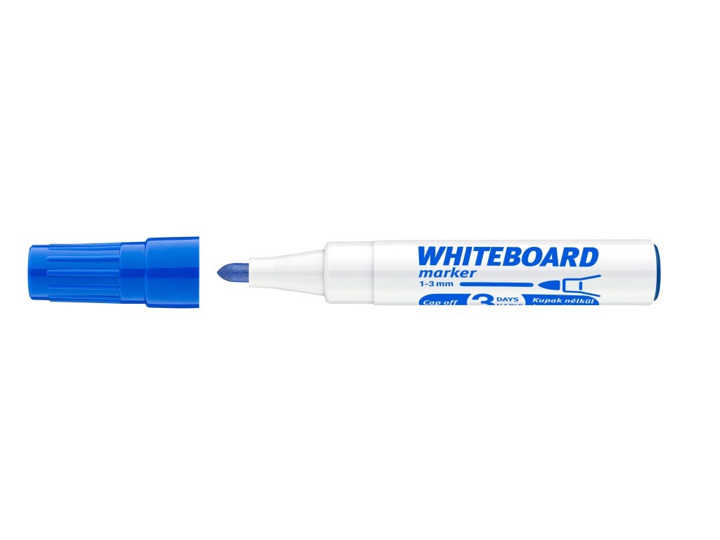 Marker pentru whiteboard ICO, varf rotund, 1 - 3 mm, albastru
