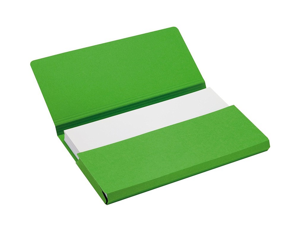 Dosar carton color cu alonja arhivare de mare capacitate, JALEMA Secolor - verde