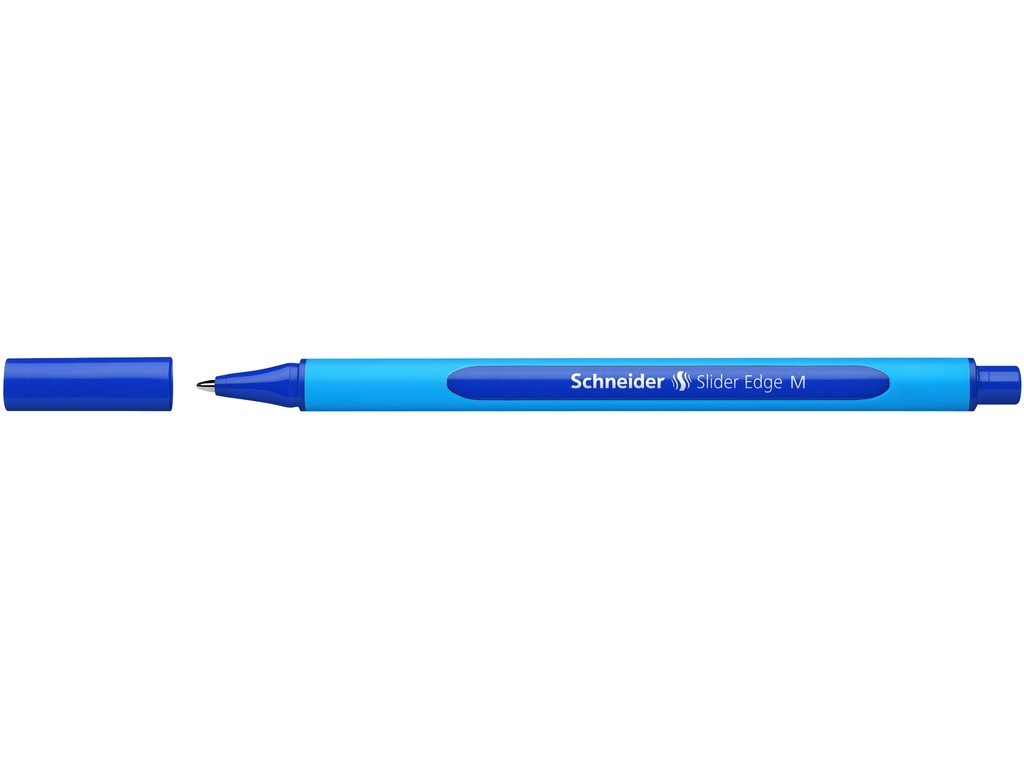 Pix SCHNEIDER Slider Edge M, rubber grip, varf mediu - scriere albastra