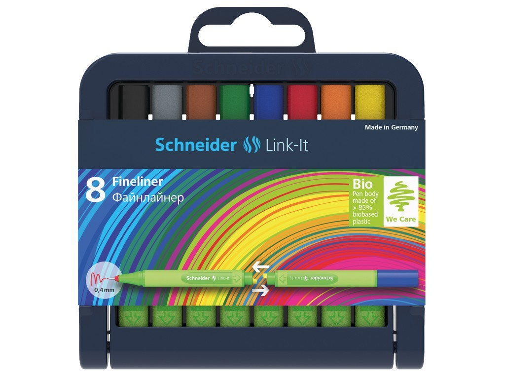 Set Liner Schneider Link-It 0,4 mm, 8 culori