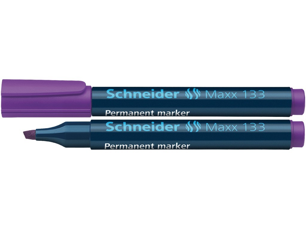 Permanent marker SCHNEIDER Maxx 133, varf tesit 1-4mm - mov