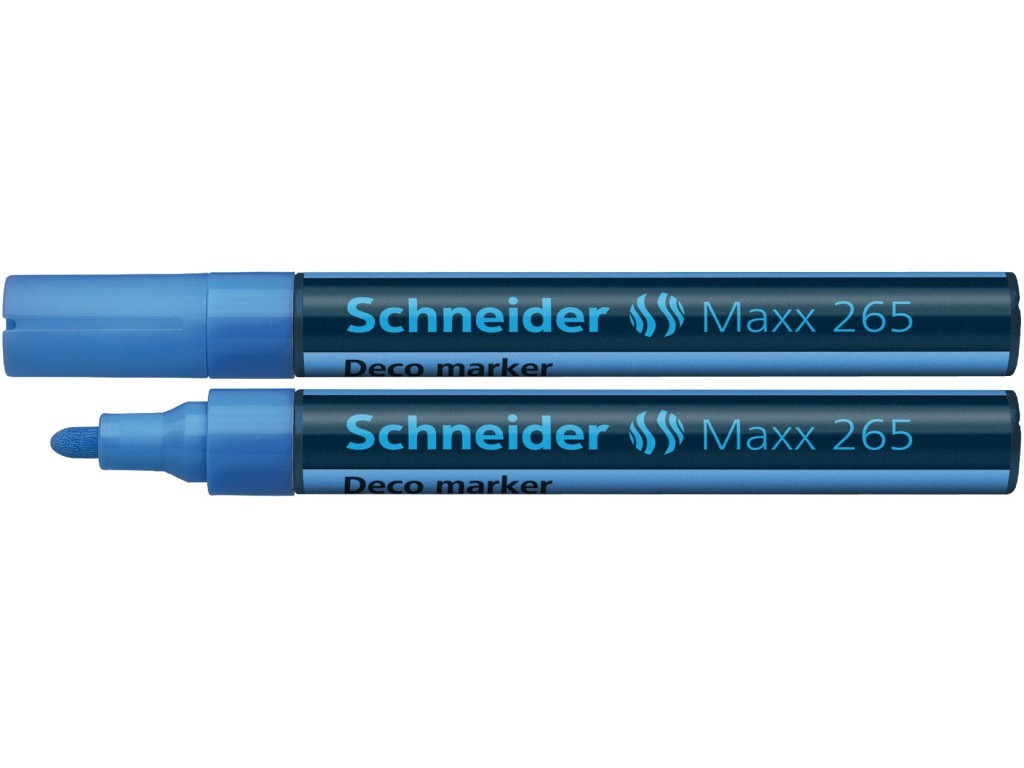 Marker cu creta lichida Schneider Maxx 265 - albastru