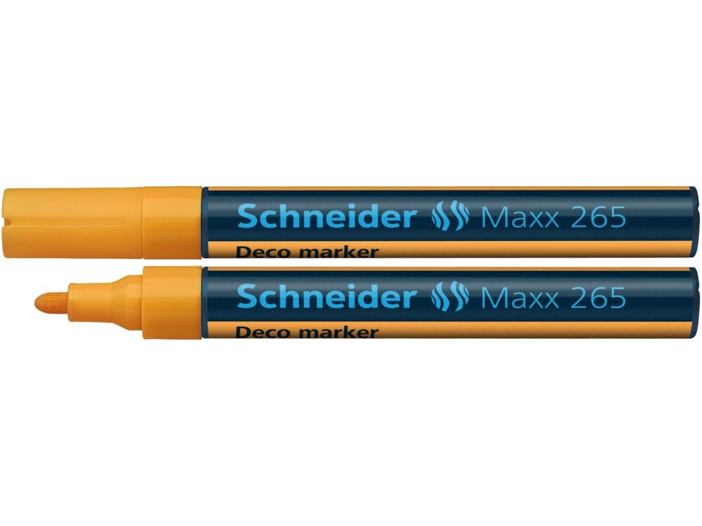 Marker cu creta lichida Schneider Maxx 265 - portocaliu