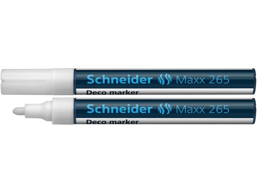 Marker cu creta lichida Schneider Maxx 265 - alb