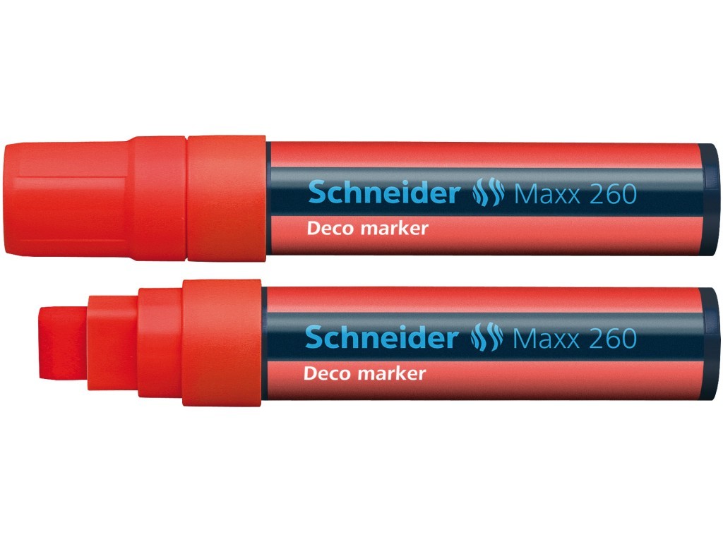 Marker cu creta lichida Schneider Maxx 260 - rosu