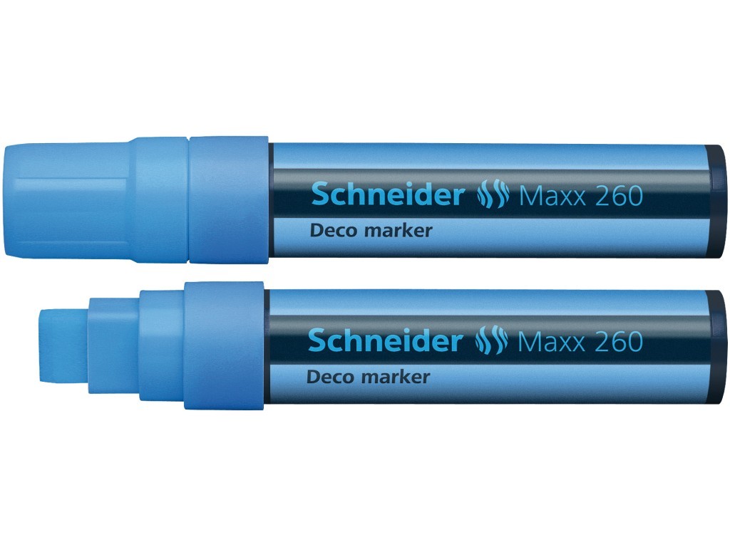 Marker cu creta lichida Schneider Maxx 260 - albastru