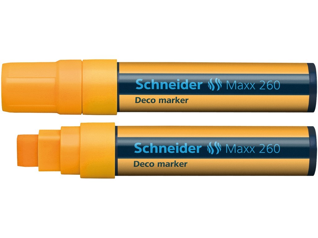 Marker cu creta lichida Schneider Maxx 260 - portocaliu