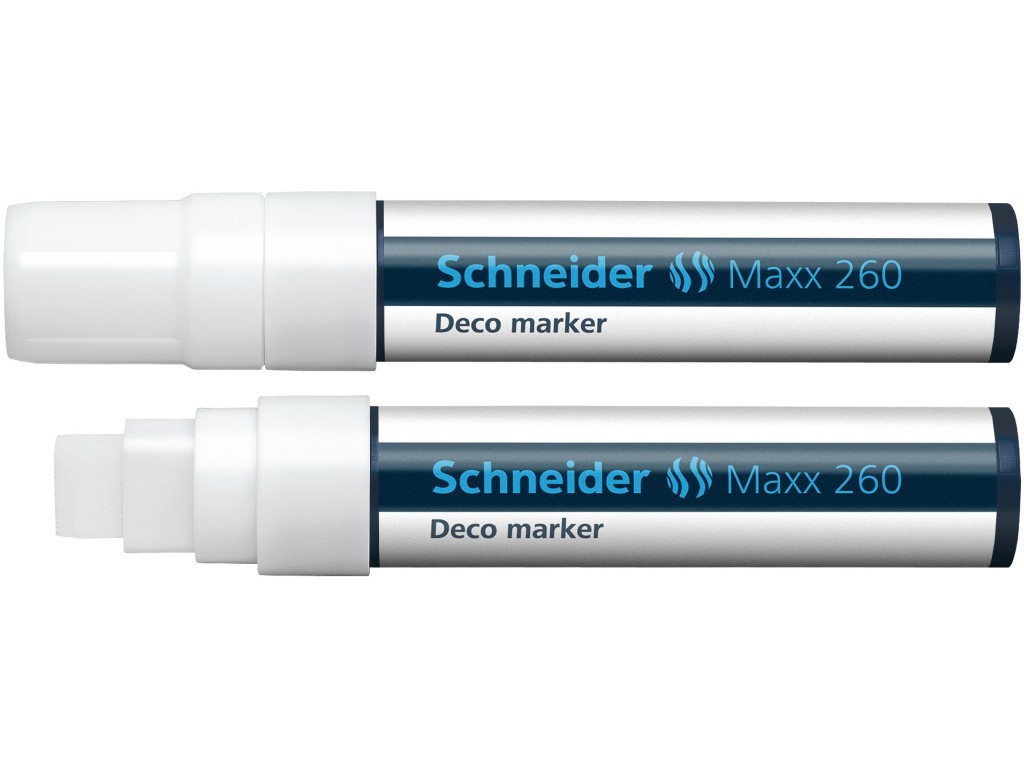 Marker cu creta lichida Schneider Maxx 260 - alb