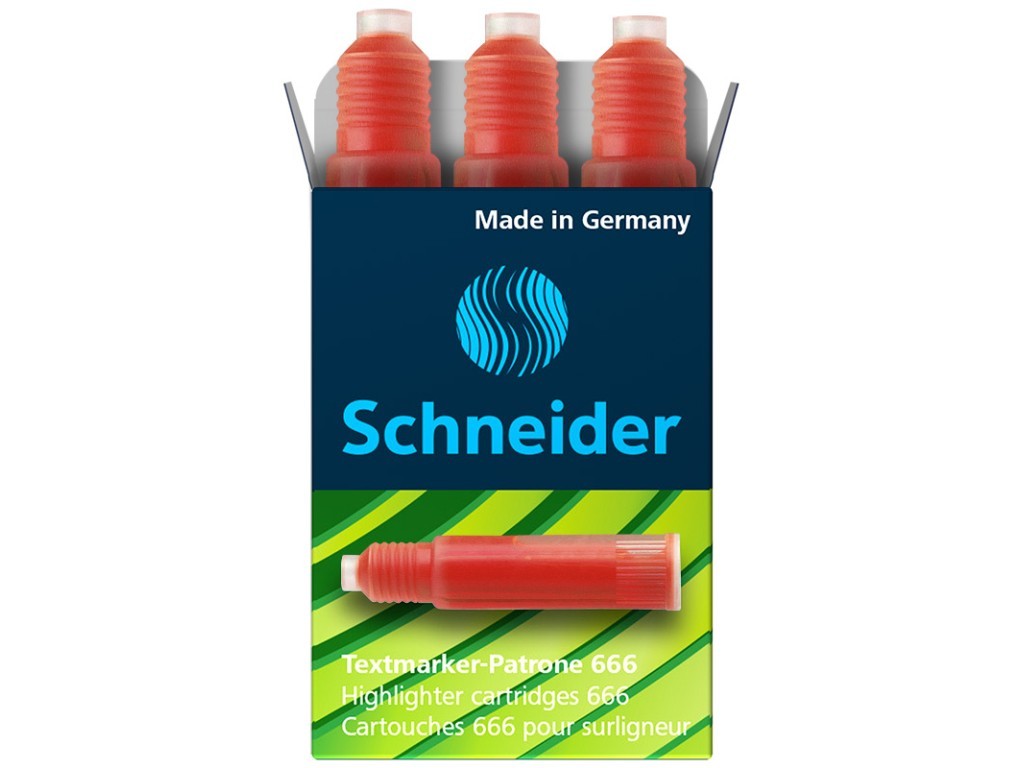 Rezerva Schneider Maxx Eco 666, 3 buc/set - rosu