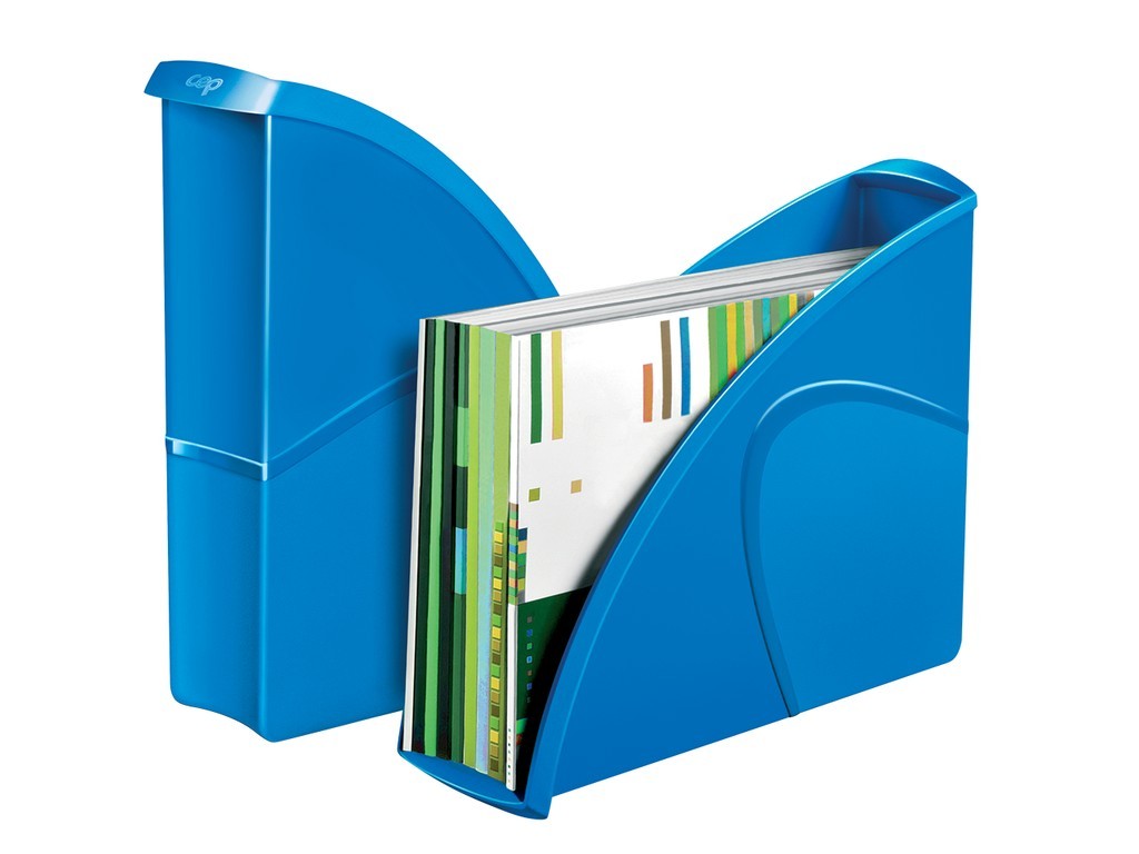 Suport vertical documente CEP Gloss, albastru