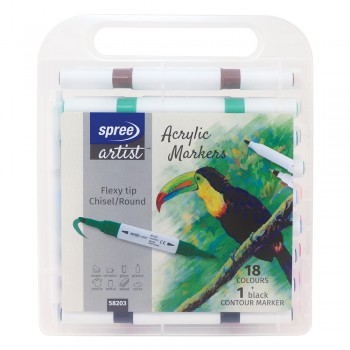 Set 18 culori markere cu...