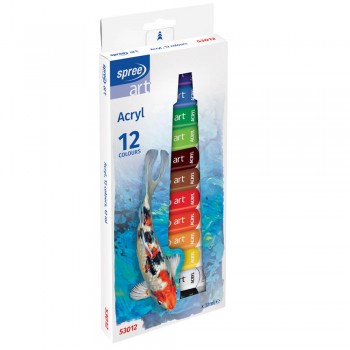 Set 12 culori ACRIL, 12ml